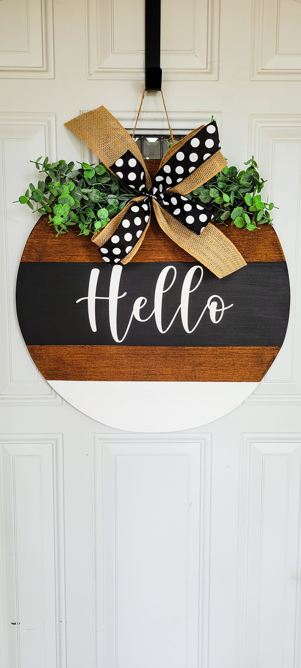 Thumbnail: Everyday door hanger,  hello wreath 