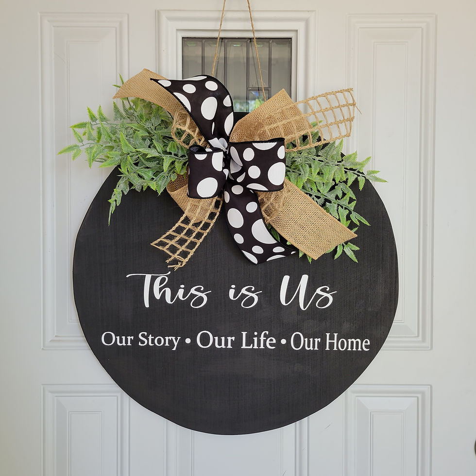 Thumbnail: Everyday door hanger,  Everyday wreath,  black and white wreath 