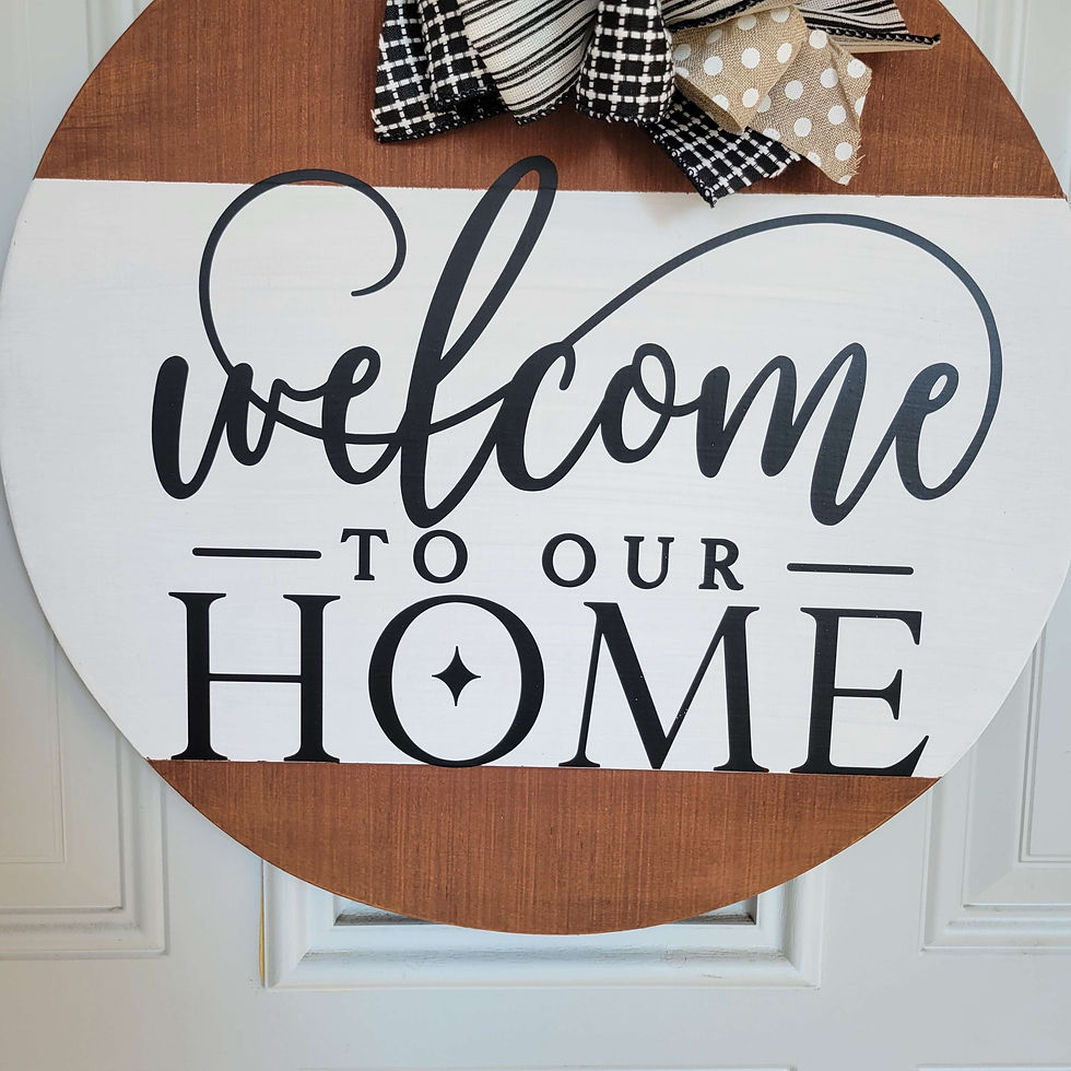Thumbnail: Welcome wreath,  everyday wreath,  welcome to our home sign