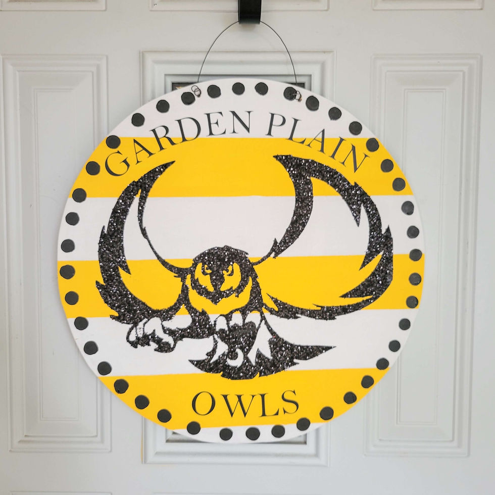 Thumbnail: Custom Mascot Door Hanger | Mascot Sign | Custom School Sign 