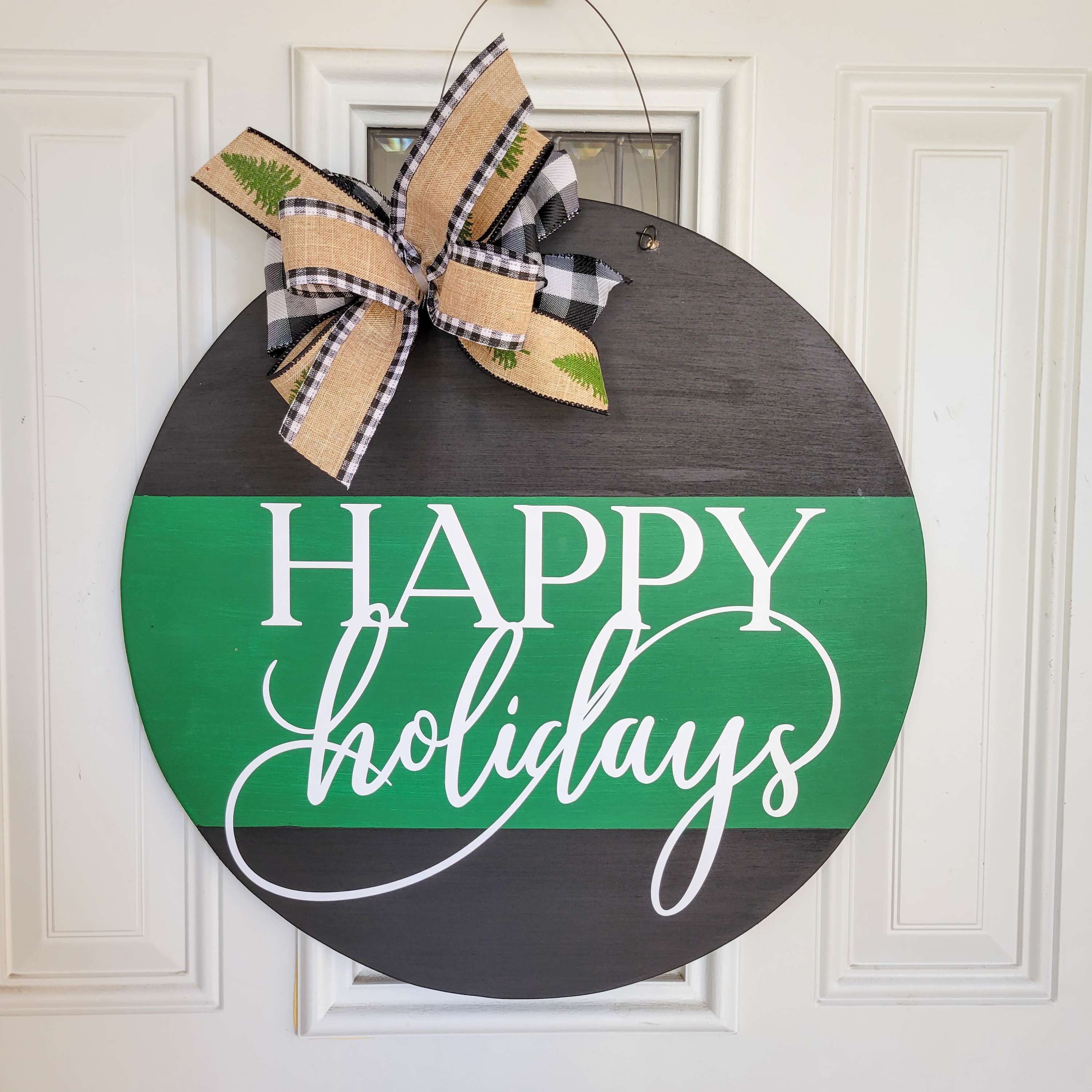 Happy Holidays Bundle,  Christmas door hanger,  Holiday Home Decor 
