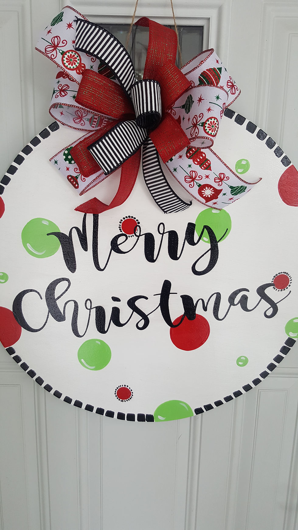 Thumbnail: Christmas door hanger for front door,  Christmas front door,  Christmas decor