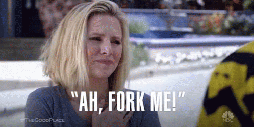 "ah, fork me!"