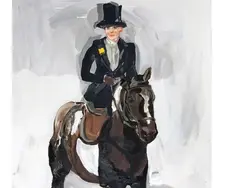 Contemporary horse portrait, fine art advising - Astrid Burns Art Consulting