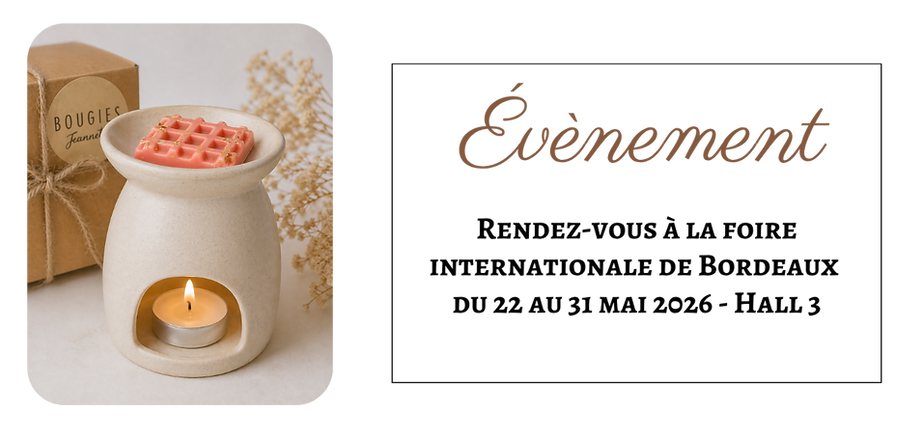 Foire internationale de Bordeaux 2026 Bougies Jeannette.png