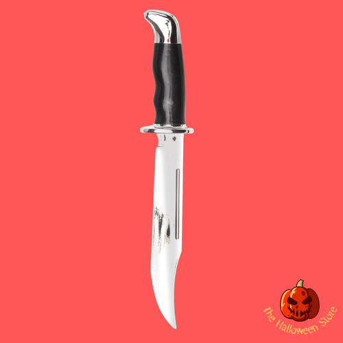 GhostFace 33cm Chrome Bowie Knife The Halloween Store