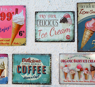 Vintage Ice Cream Signs