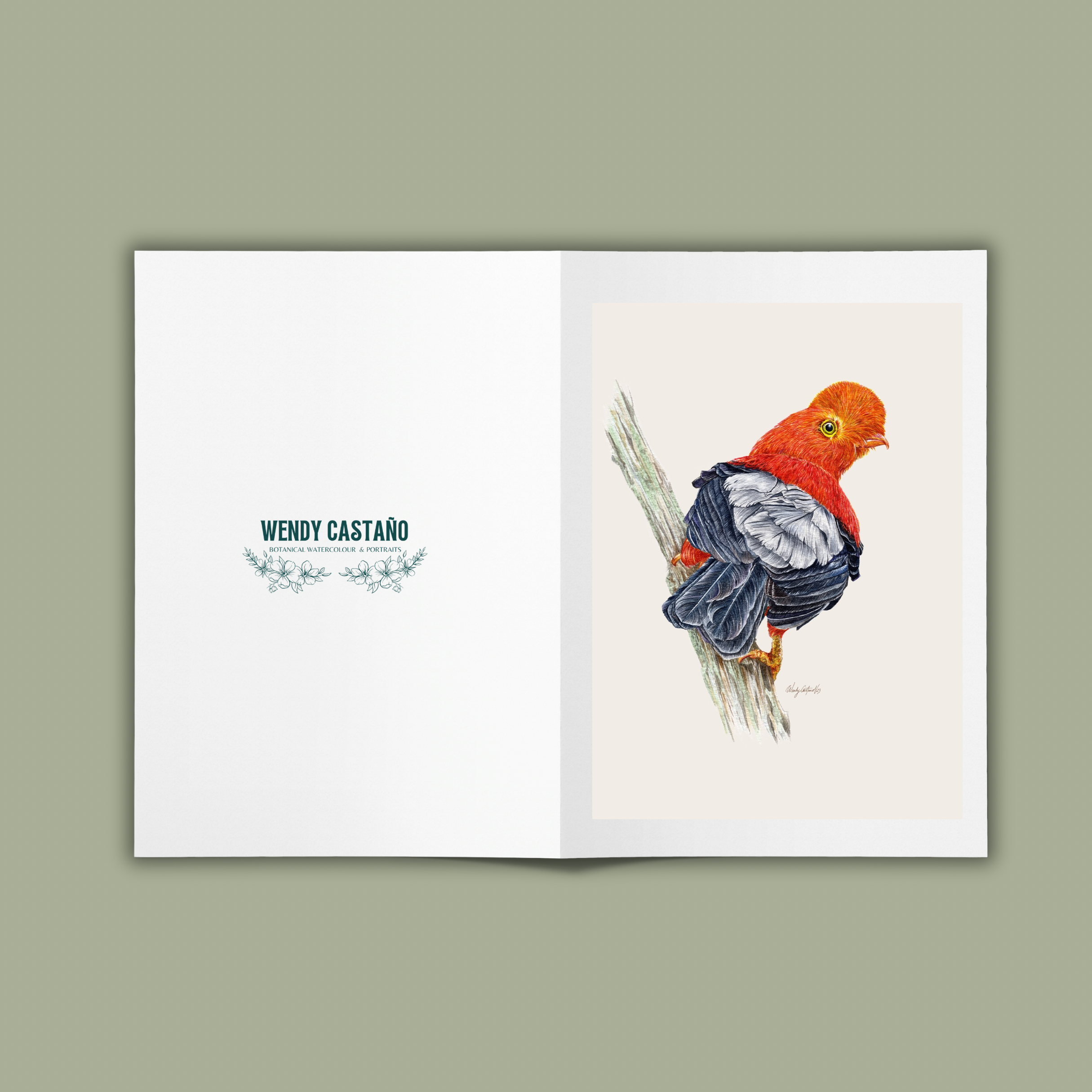 Andean Cock of The Rock Greeting Card