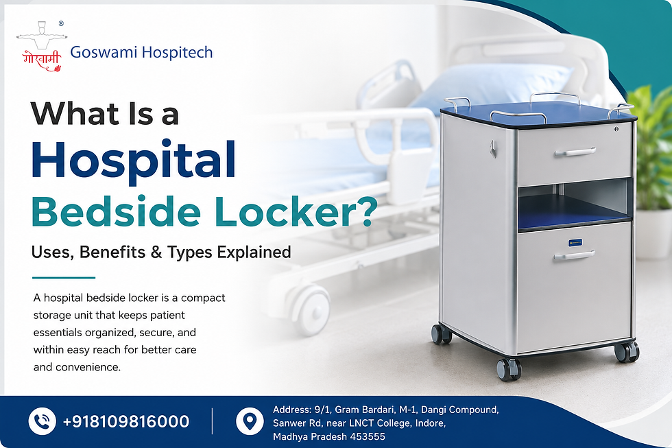 What Is a Hospital Bedside Locker? Uses, Benefits & Types Explained