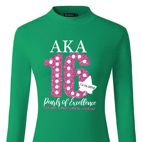 AKA 16 Pearls of Excellence Anniversary T-Shirt