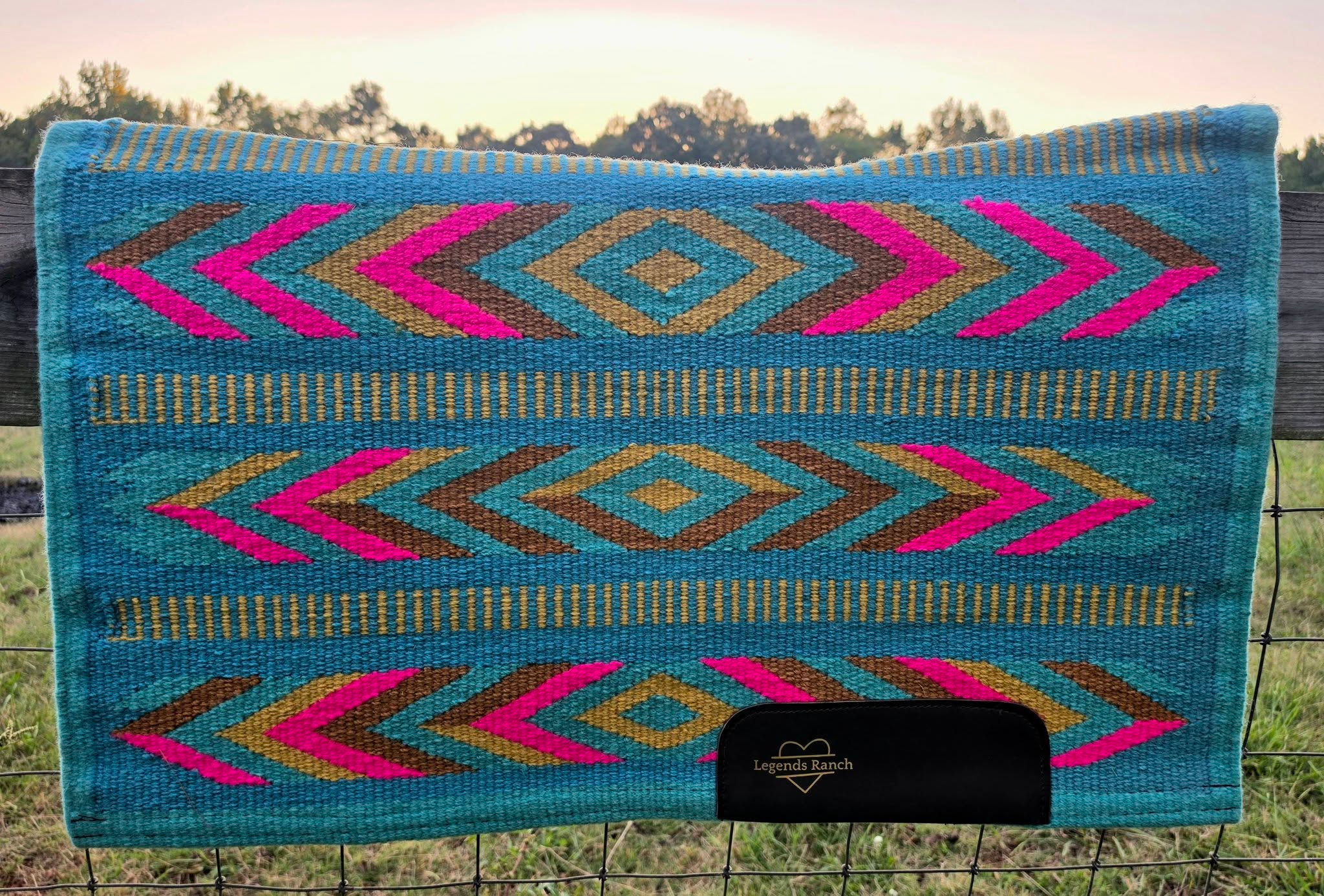 Turquoise, Hot Pink & Copper Arrows (Contoured)