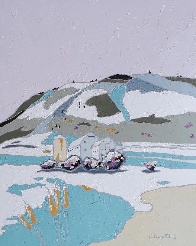 Effet De Neige Contemporary Winter Painting