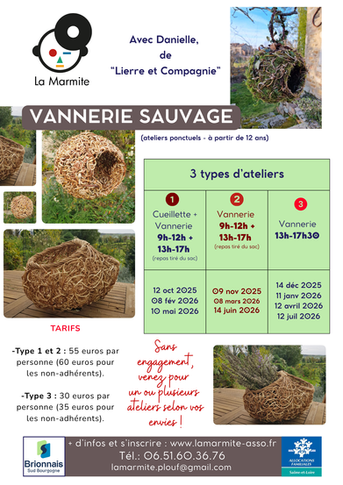La Marmite - Ateliers Vannerie Sauvage