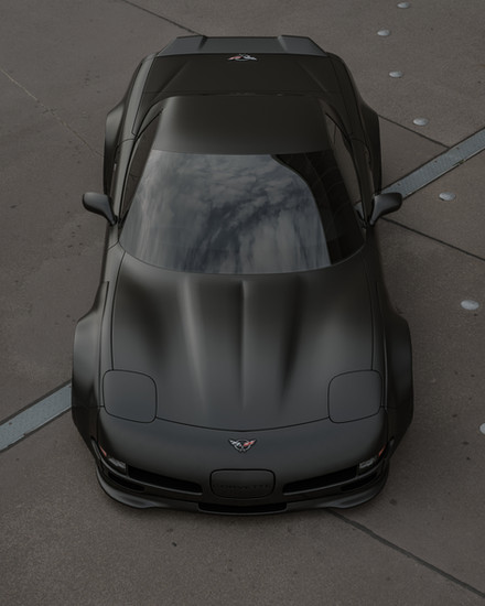 Chevrolet Corvette C5 Font View Widebody Kit Wide and Wild Brand