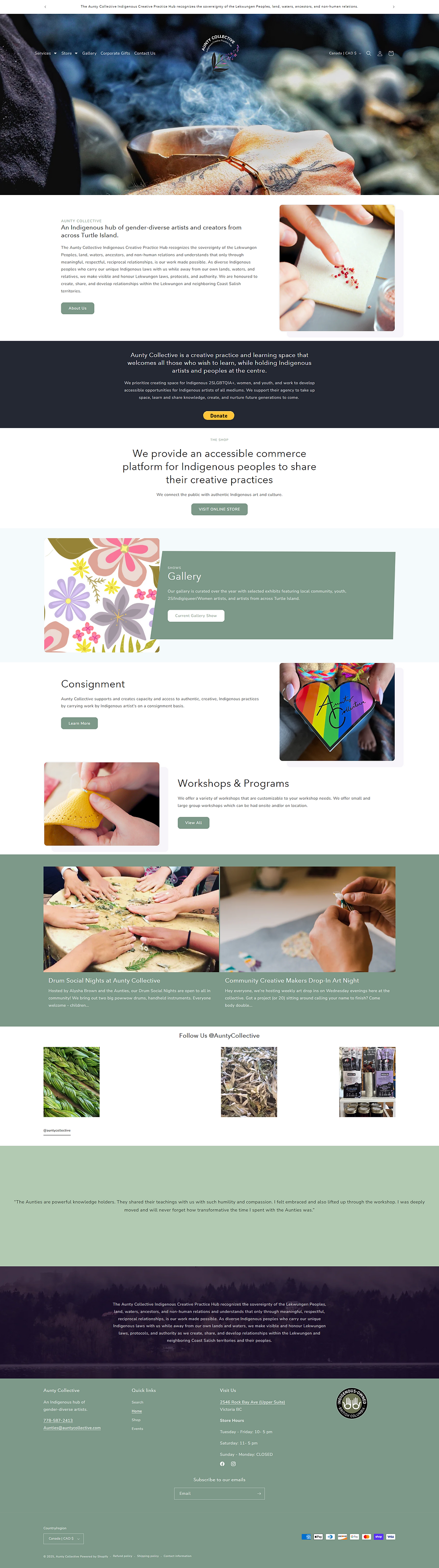 The Aunty Collective | Shopify Migration & Indigenous Creator Hub