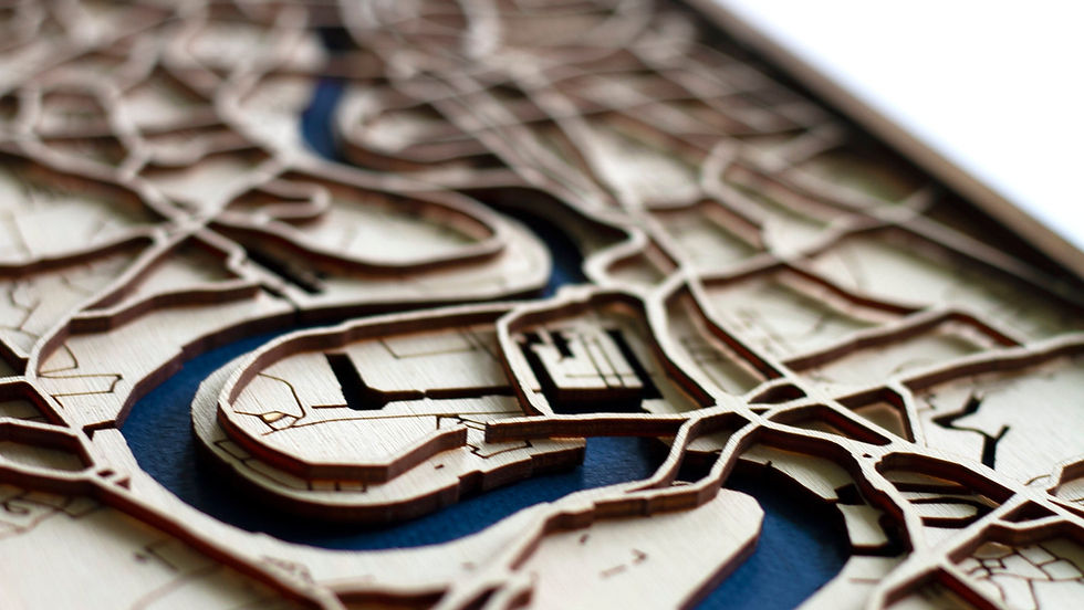 Thumbnail: Queretaro Mexico Wood Map