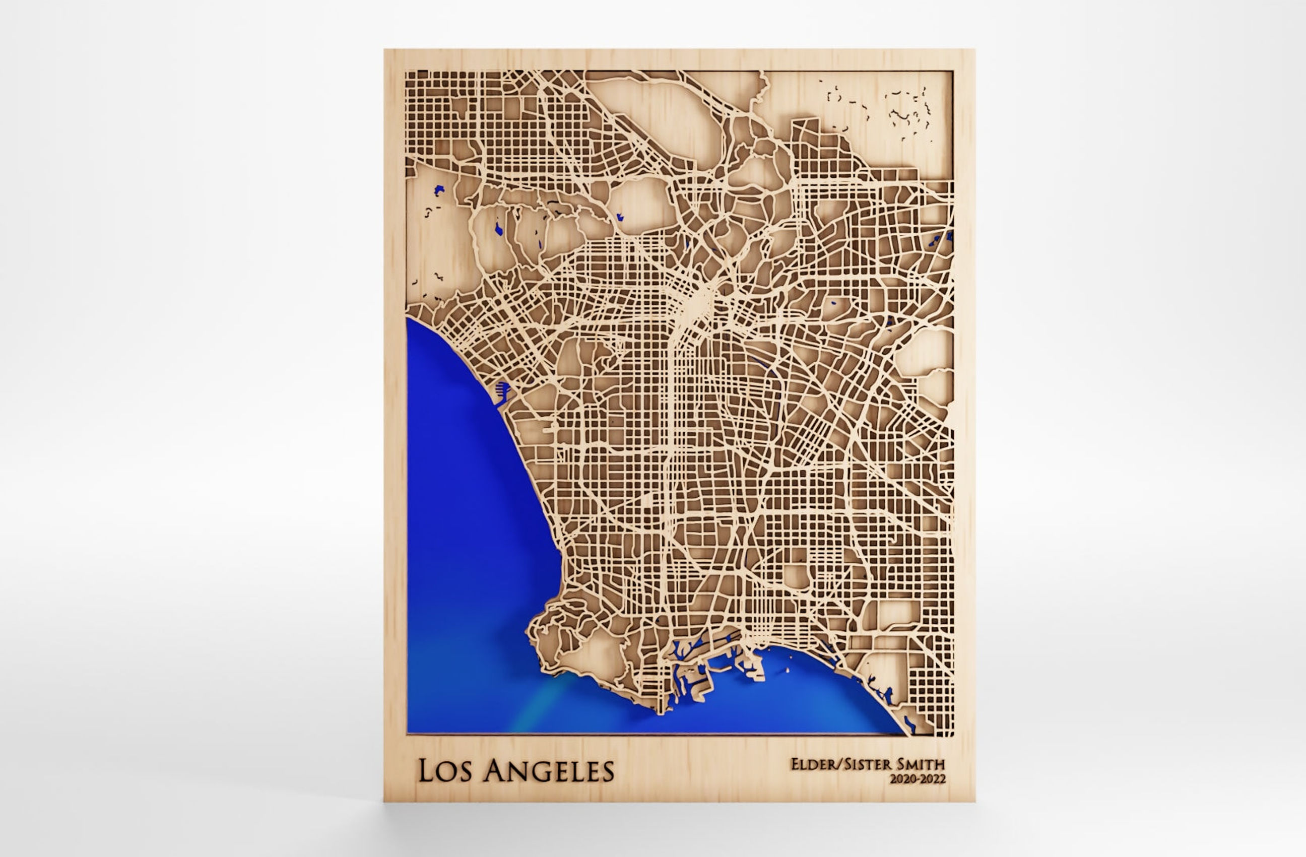 Los Angeles Wood Map