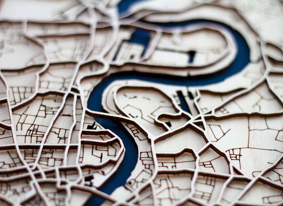 Thumbnail: Spain Barcelona Wood Map