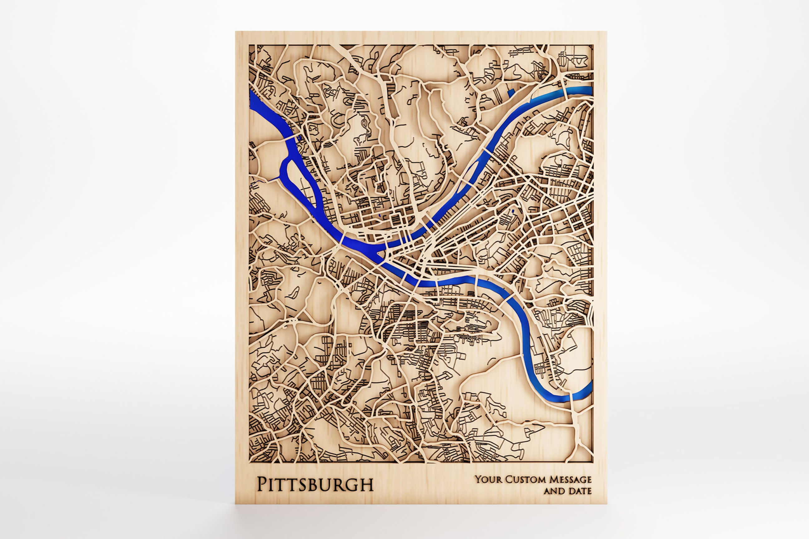 Pittsburgh Wood Map
