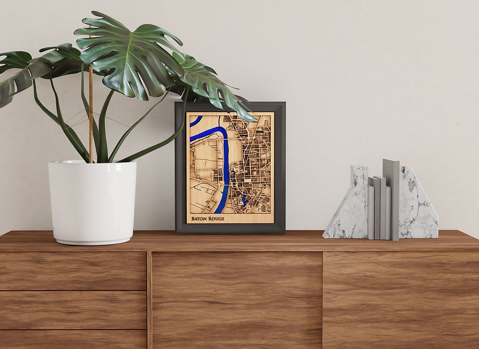 Thumbnail: Baton Rouge Wood Map