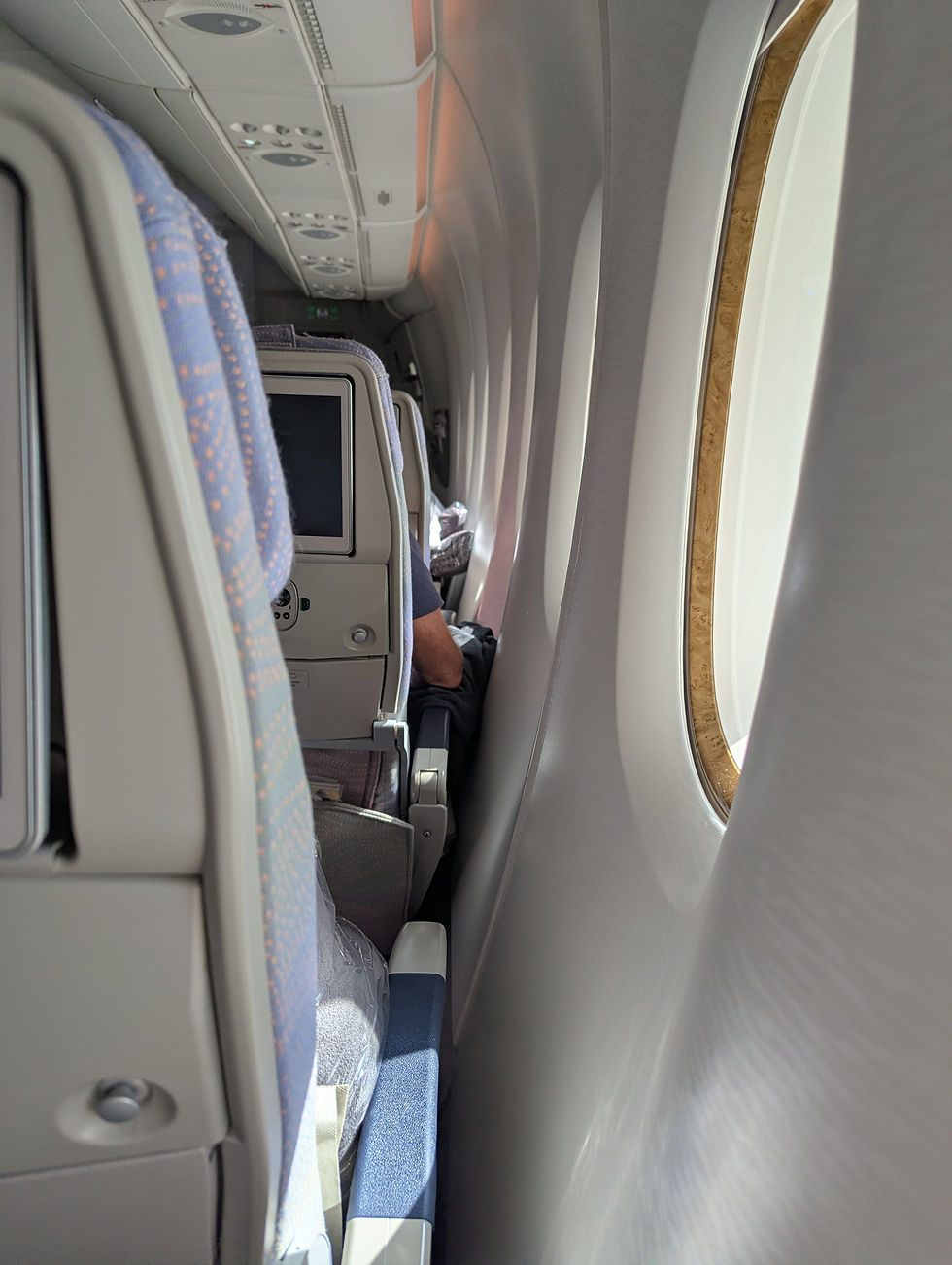 Emirates A380 cabin in economy