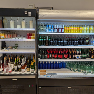 Well stocked drinks fridge Sala VIP Lounge Mediterraneo Module C Palma de Mallorca