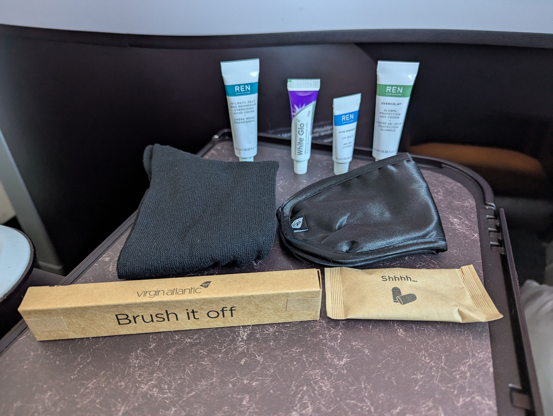 Amenity kit contents