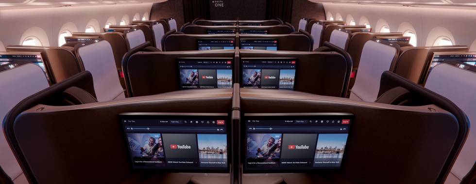 Delta One Suites on the A350-1000
