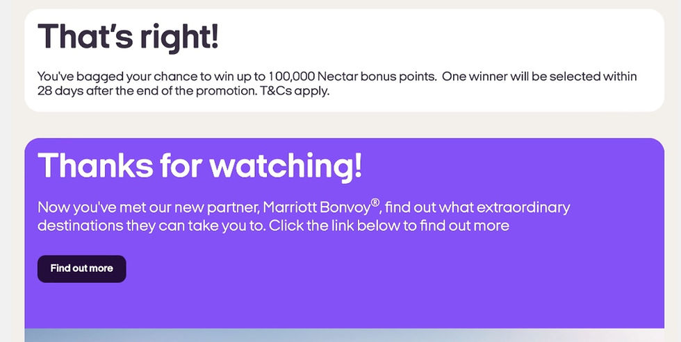 Nectar/Marriott Competition