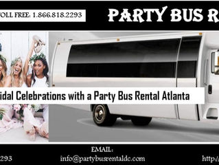 Special Bridal Celebrations with a Party Bus Rental Atlanta