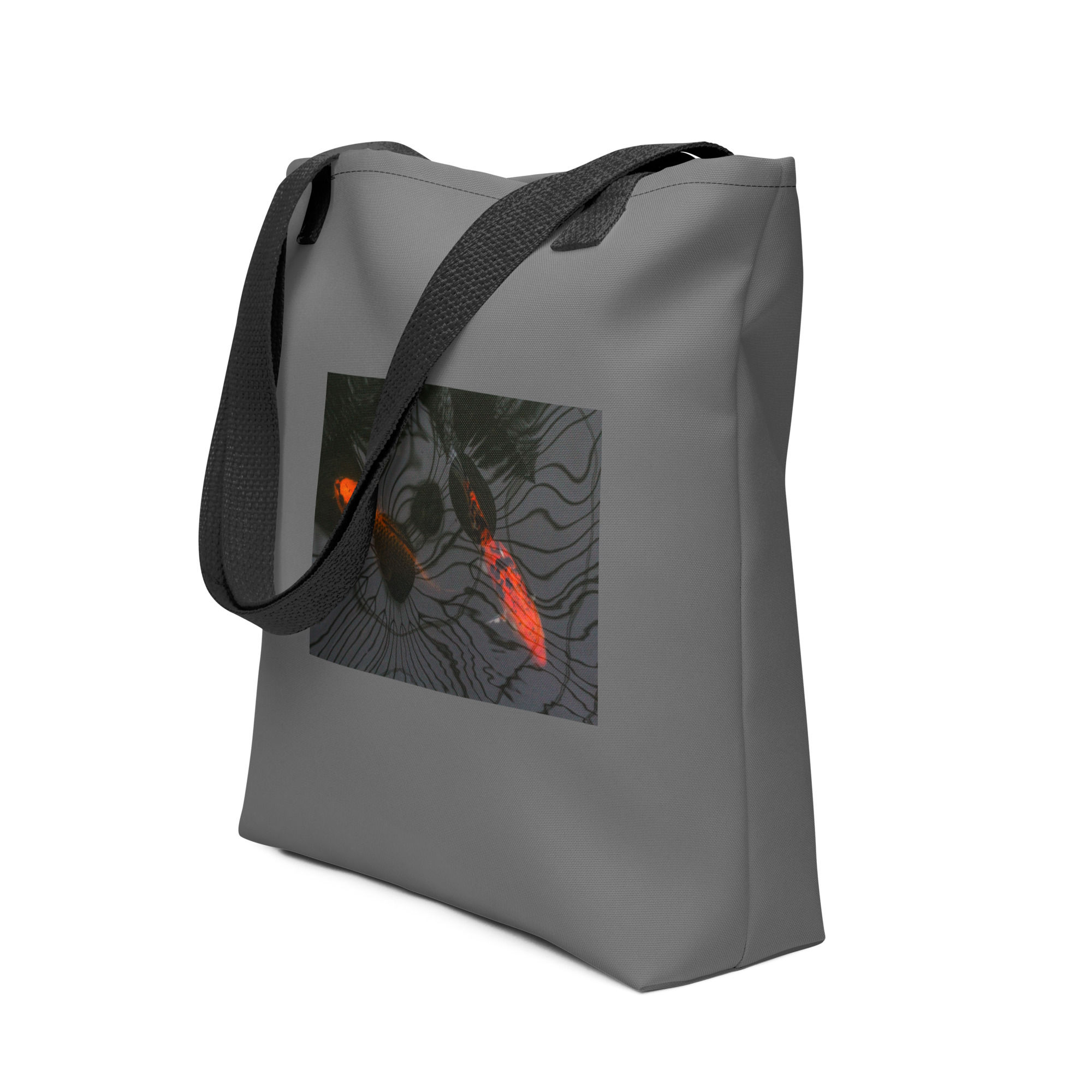 Tote bag with a picture of Glasgow Botanic Garden Fish