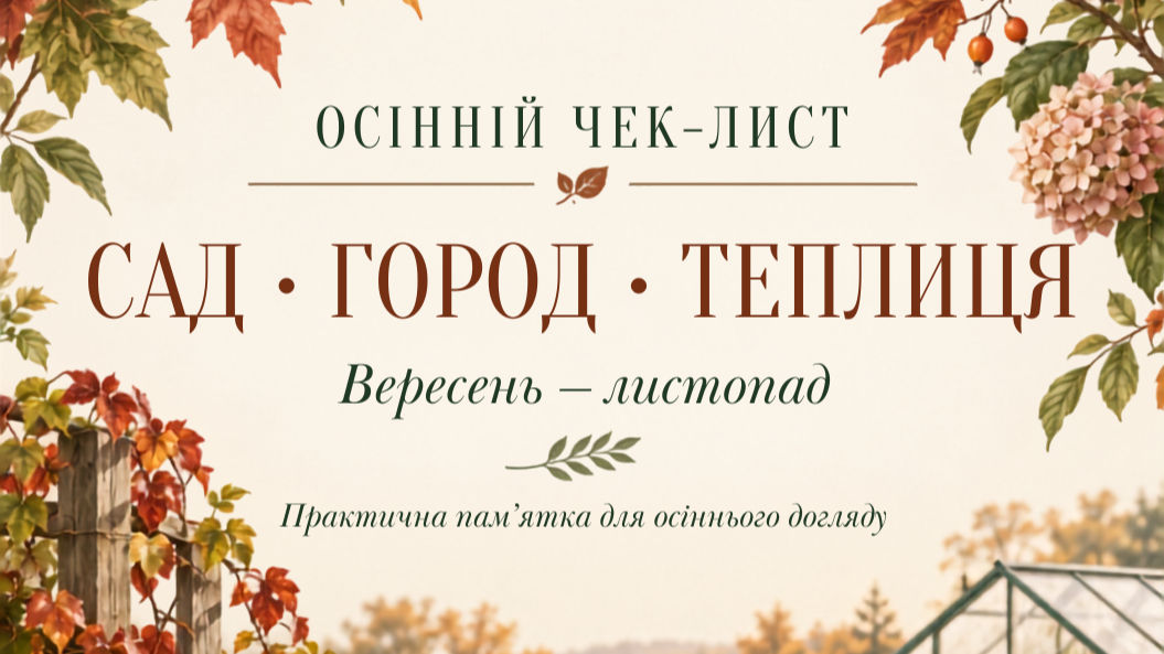 Осінній чек лист