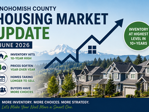 Snohomish County Housing Market Update:  June 2026 Inventory Hits a 10-Year High