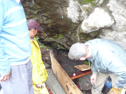 Forming Dam in Rumicheca