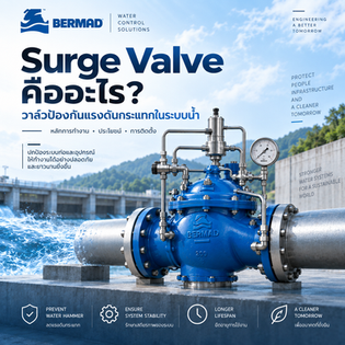 Surge Valve คืออะไร? วาล์วป้องกันแรงดันกระแทกในระบบน้ำ