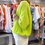 Thumbnail: Italian Collection Neon Yellow Short Sleeve Cardigan