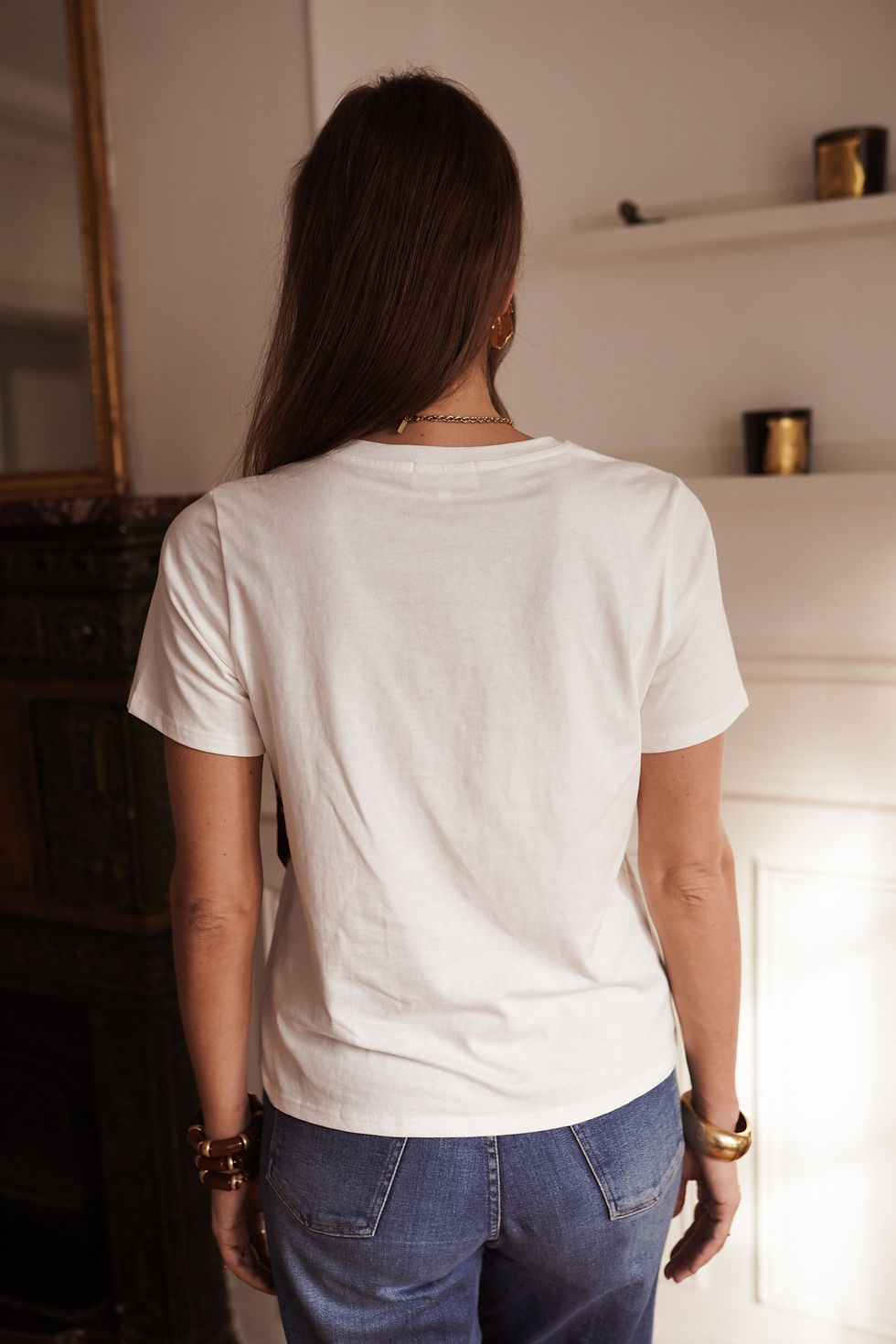 Thumbnail: In April 1986 White Botanical Print T-Shirt