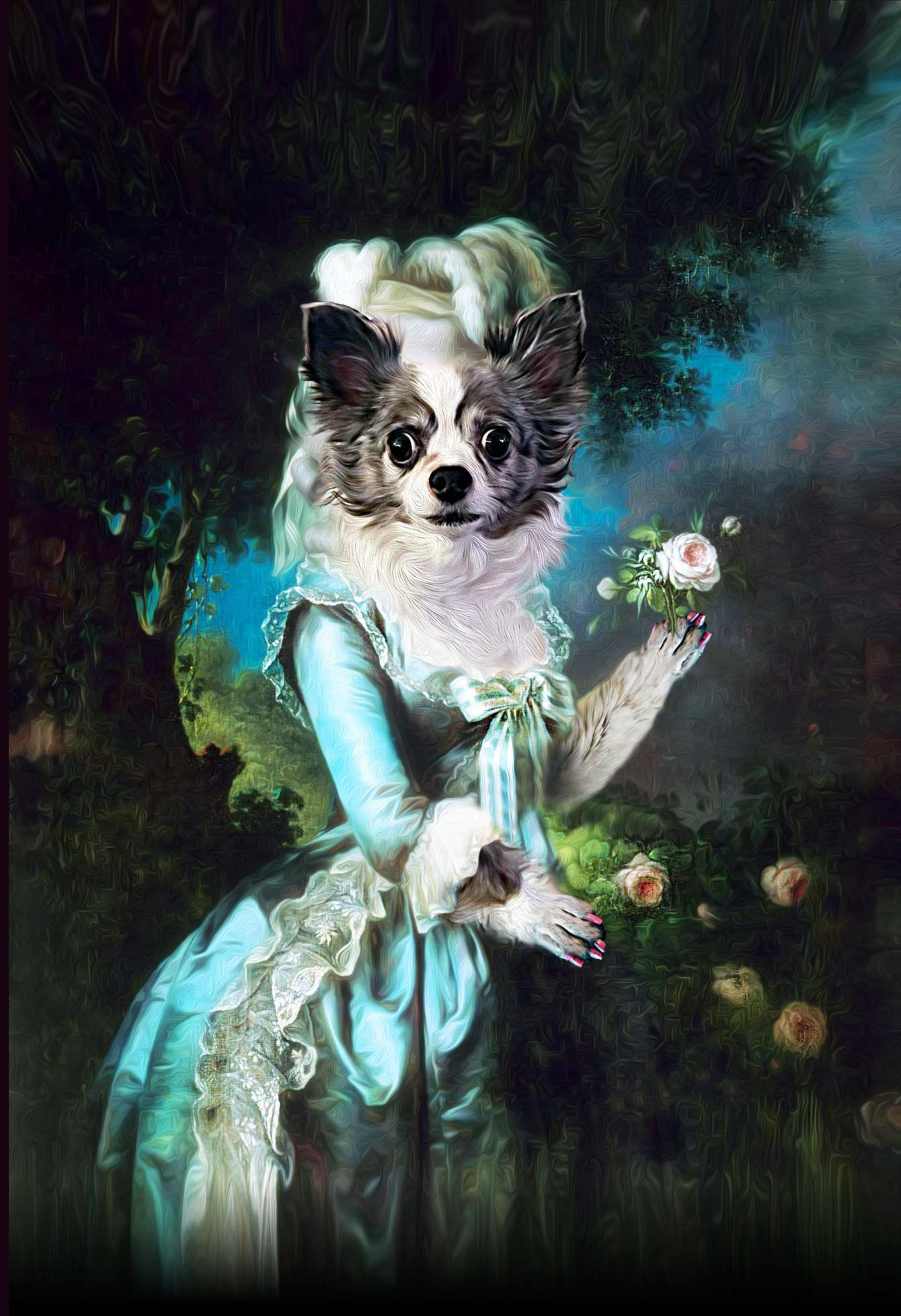 Marie Antoinette with Flower