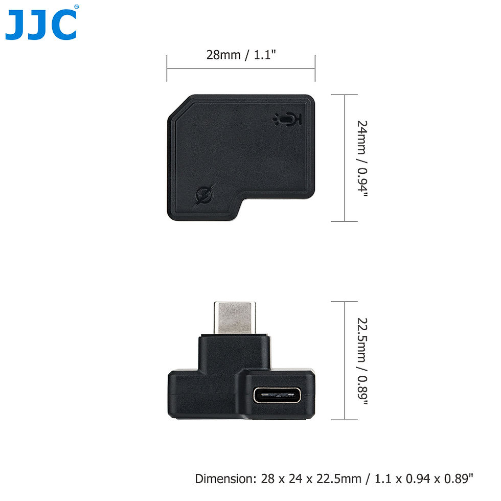 Miniatura: JJC USB-C 3.5mm Mic Adapter Only for DJI Osmo Action 1 Audio Adapter Vlogging Ac