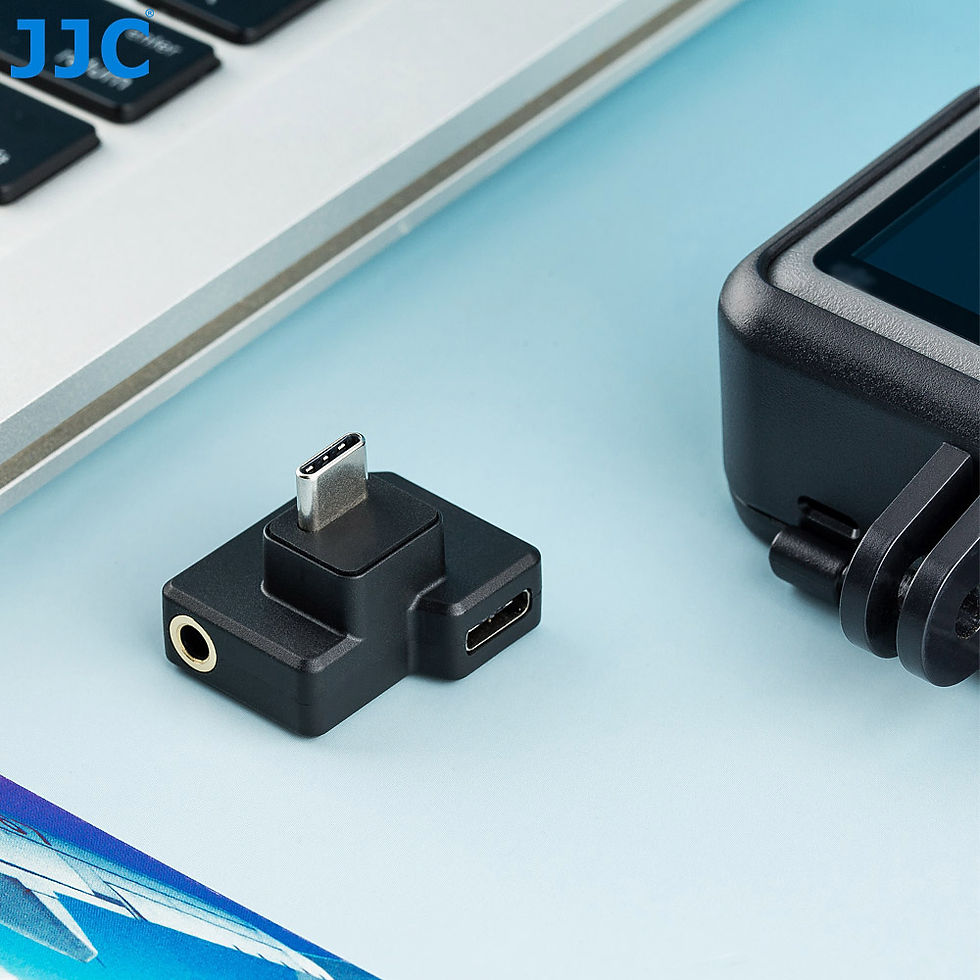 Miniatura: JJC USB-C 3.5mm Mic Adapter Only for DJI Osmo Action 1 Audio Adapter Vlogging Ac