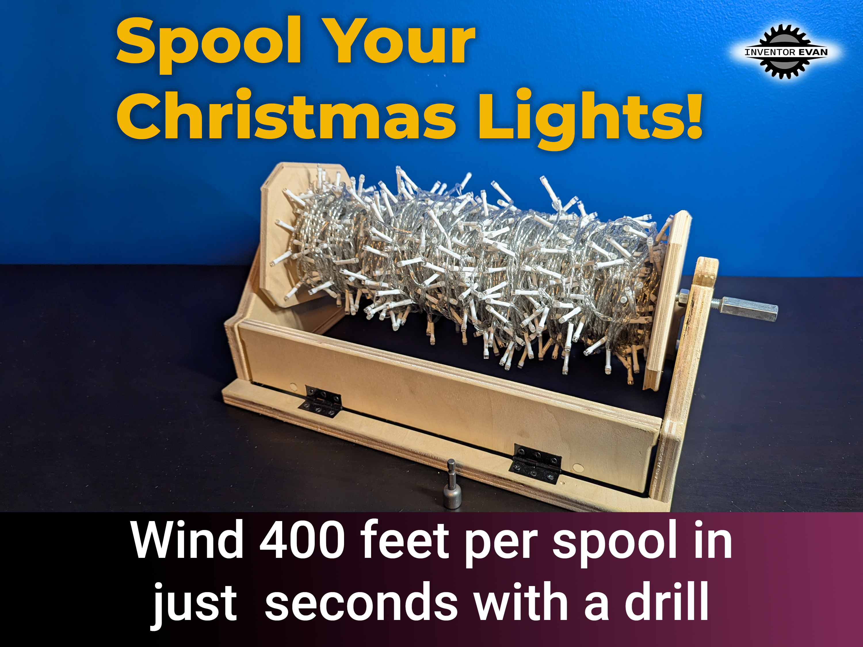 Spool-It Holiday Light Storage System