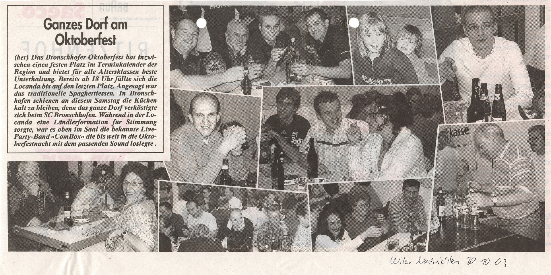 Zeitung 30.10.2003