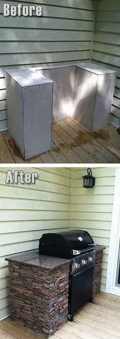 It turns out those grill tops for outdoor kitchens are a fortune. This is a much more afforable option that serves the same purpose and looks nice.: