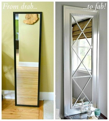 Upcycle a Cheap Door Mirror. These will go above the nightstands in the master bedroom.: