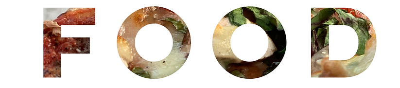 image overlay of "food" in all caps