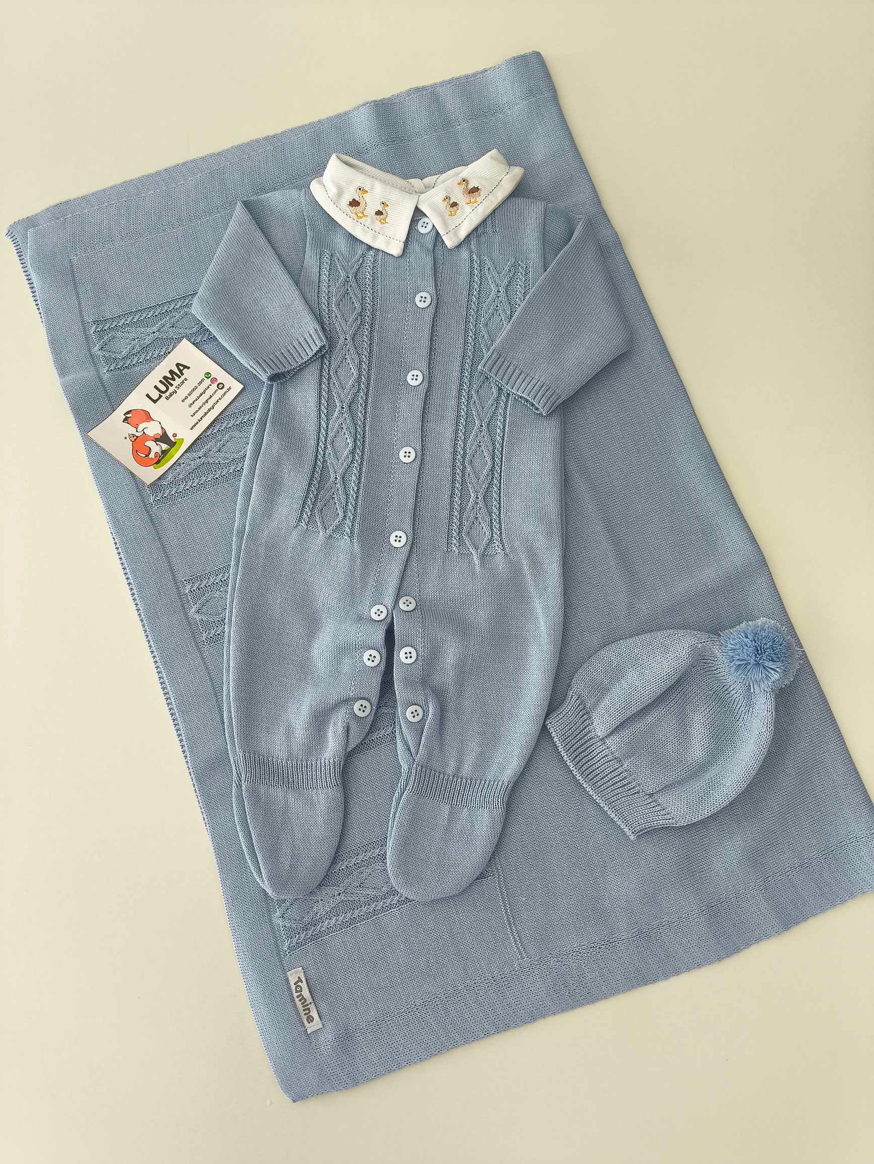 Saída Maternidade Drake Azul