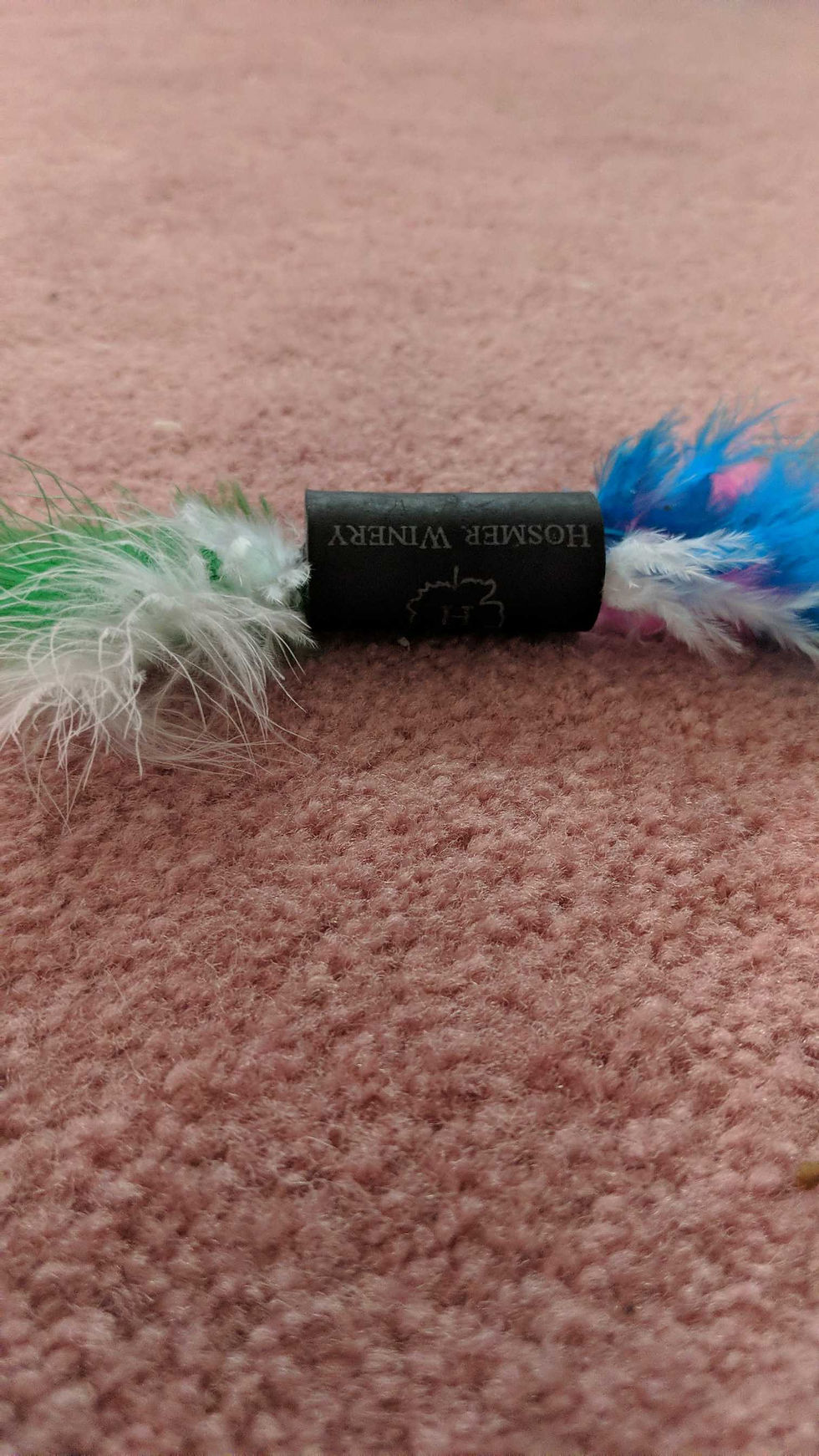 Thumbnail: Homeade feather cat toy