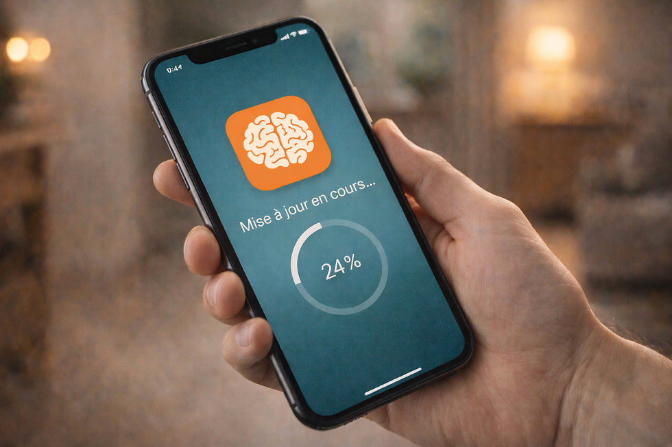 Mise à jour du cerveau en cours