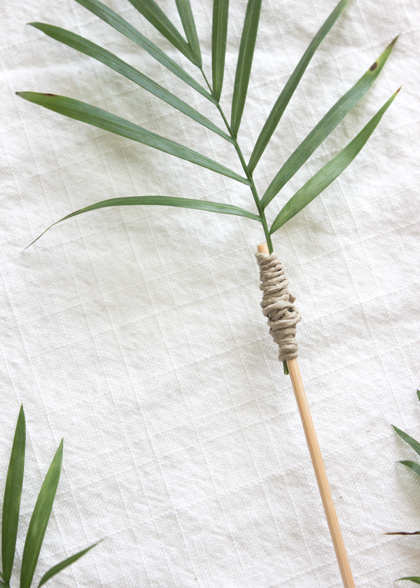 DIY palm leaf cocktail sticks2