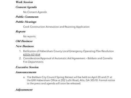 Meeting Agenda - 3/3/2026